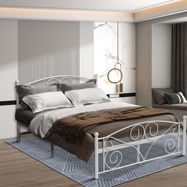 Winston Porter Metal Platform Bed | Wayfair